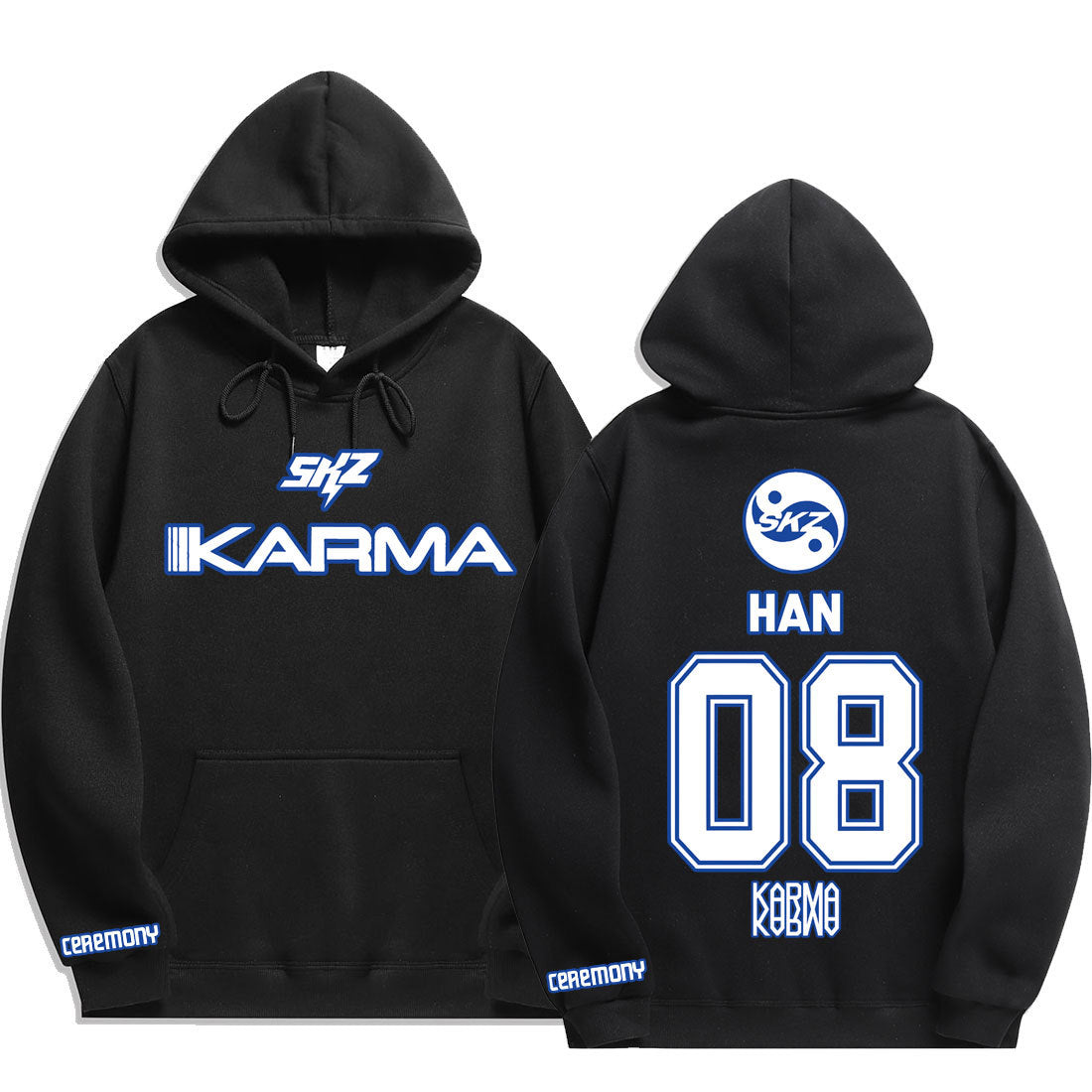 Skz Karma Han Felix Logo Hoodie Top