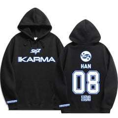 Skz Karma Han Felix Logo Hoodie Top