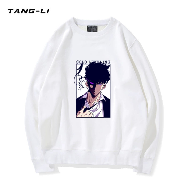 Men's Anime Logo Crew Neck Sweatshirt