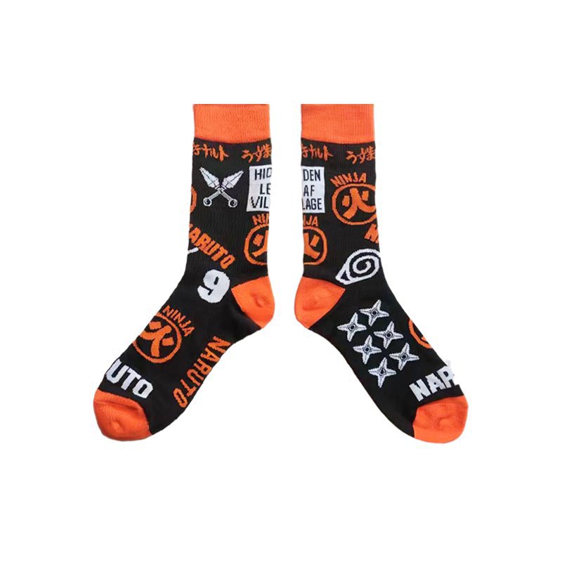 Men's Anime Casual Cotton Socks