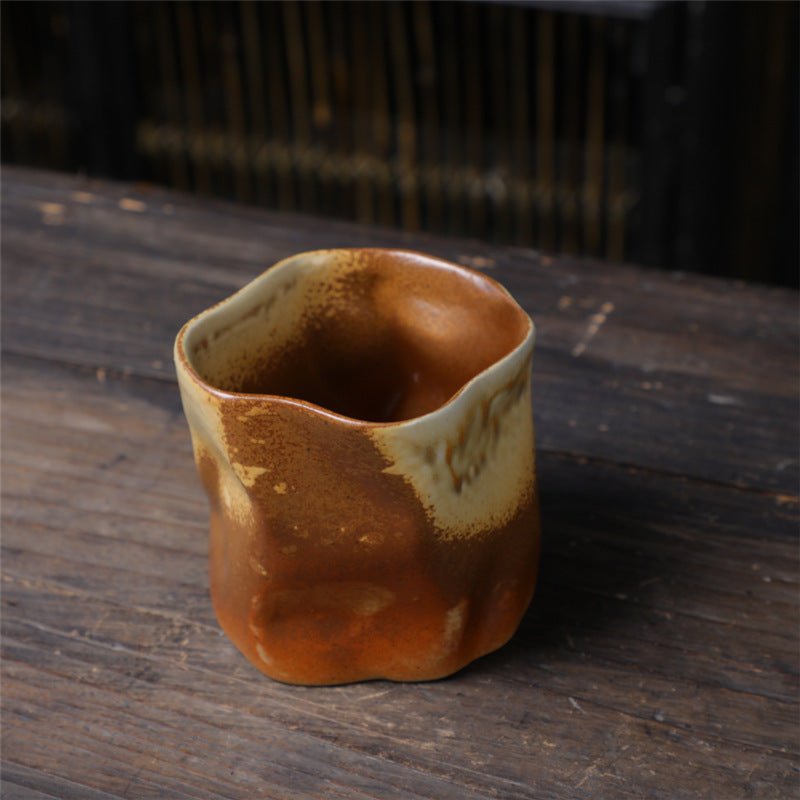 Retro Ceramic Irregular Pottery Mug