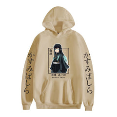 Unisex Anime Print Casual Pullover Hoodie