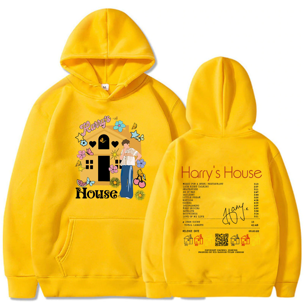 Cute Unisex Harry's House Loose Casual Hoodie