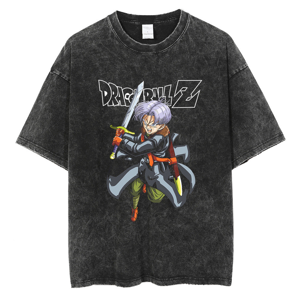 Casual Vintage Anime Cotton Loose T-shirt