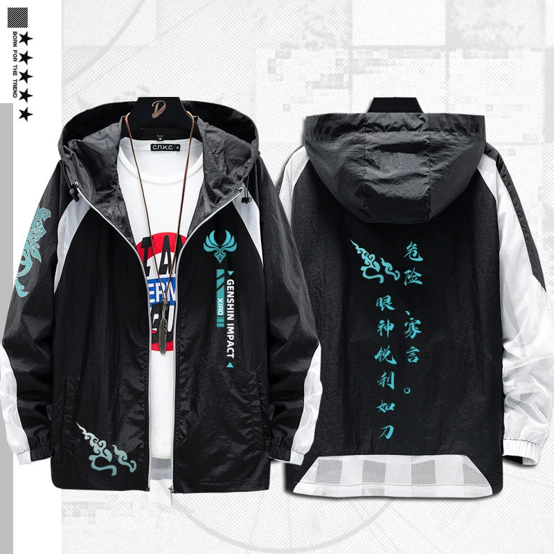 Versatile Game Thin Hooded Sunscreen Jacket