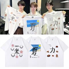 NCTWISH Graffiti Print Short-sleeved T-shirt