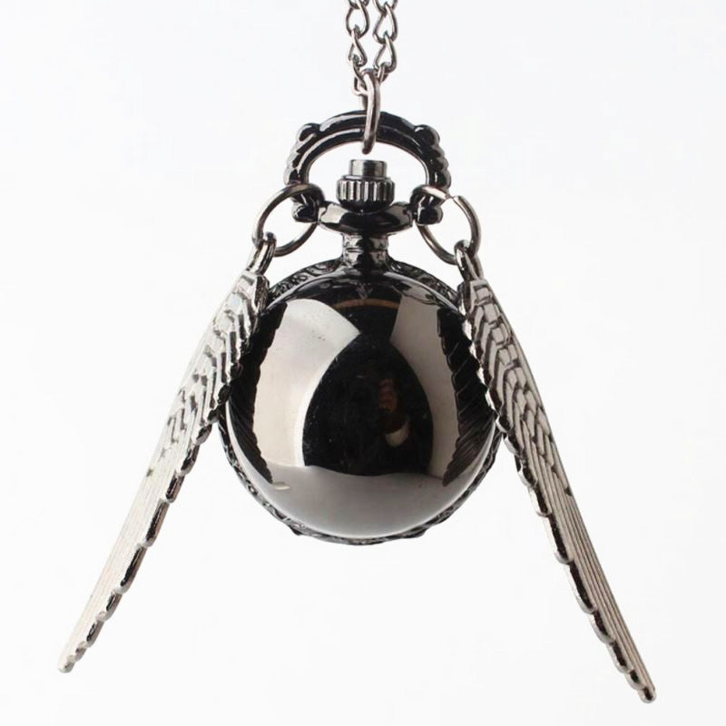 Quidditch Flip Pocket Watch Necklace