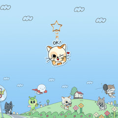 Kpop Cartoon Acrylic Double-sided Keychain Pendant