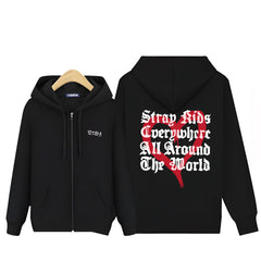 KPOP Stay World Tour Dominate: celebrATE Printed Zip Up Hoodie