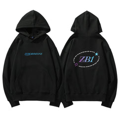 Unisex Kpop Logo Printed Loose Pullover Hoodie