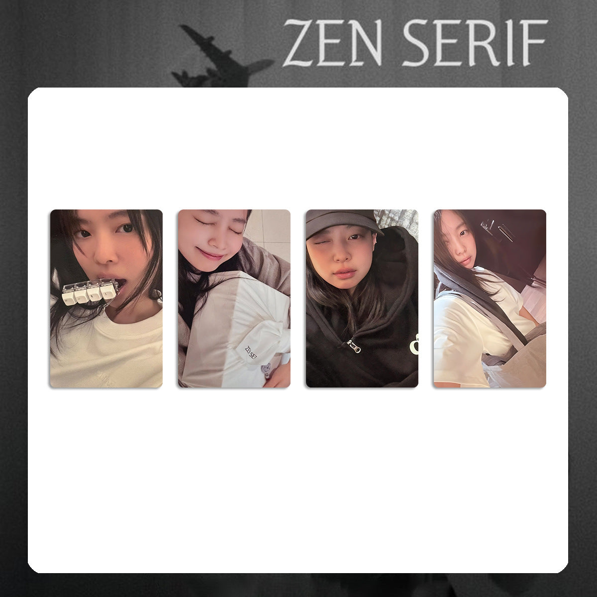 JENNIE ZEN SERIF Photocard 4PCS