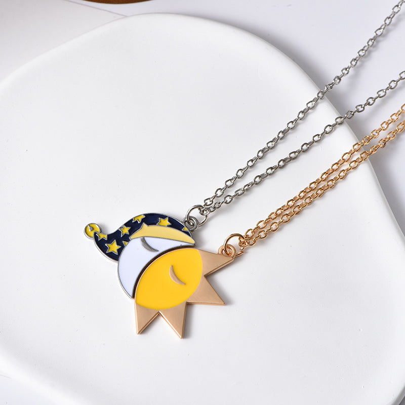 BEST FRIENDS Heart-shaped Pendant Necklace