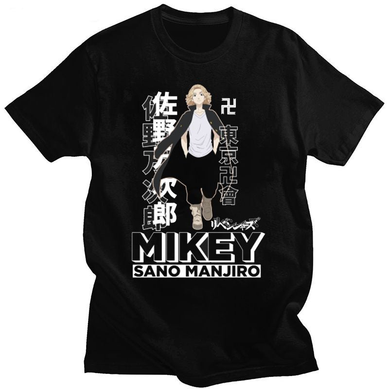 Tokyo Anime Printed Short Sleeve T-Shirt