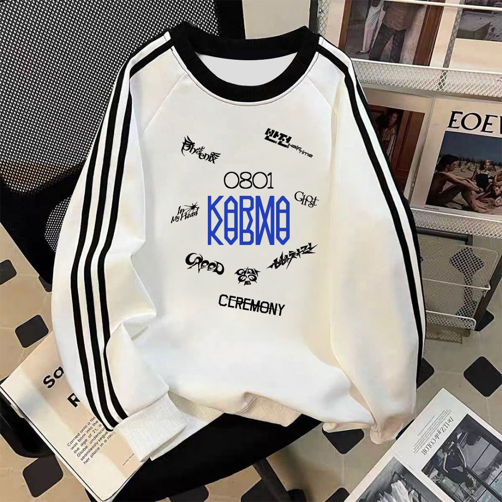 Casual KARMA Album College Crew Neck Sweatshirt