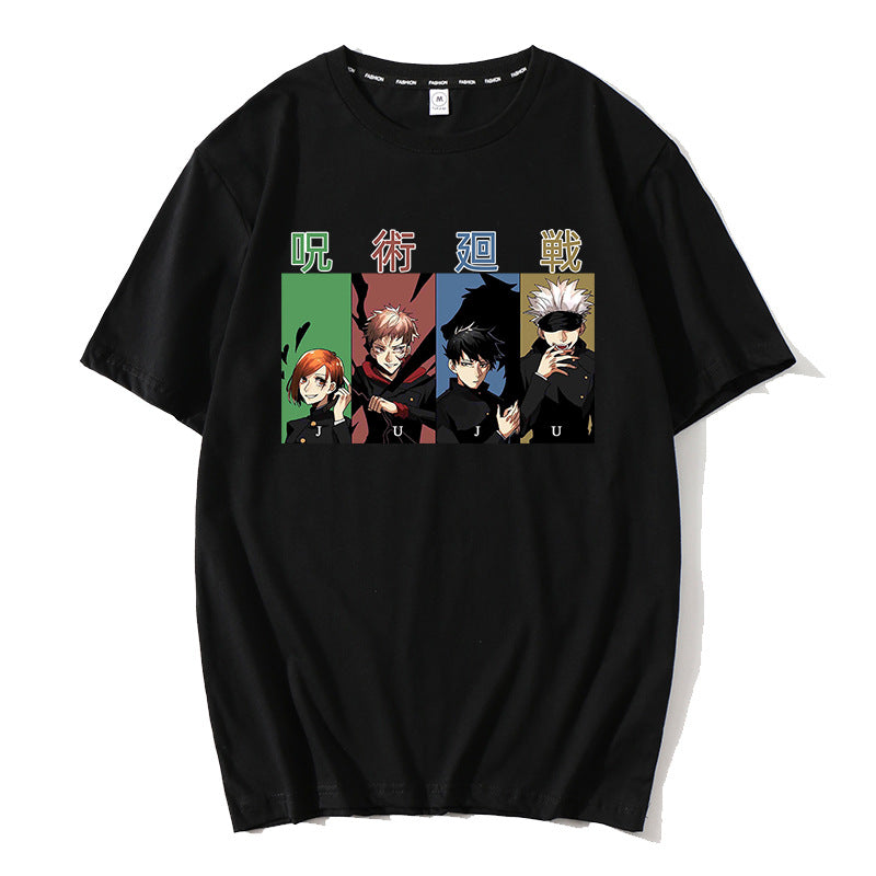 Unisex Anime Graphic Short Sleeve T-Shirt