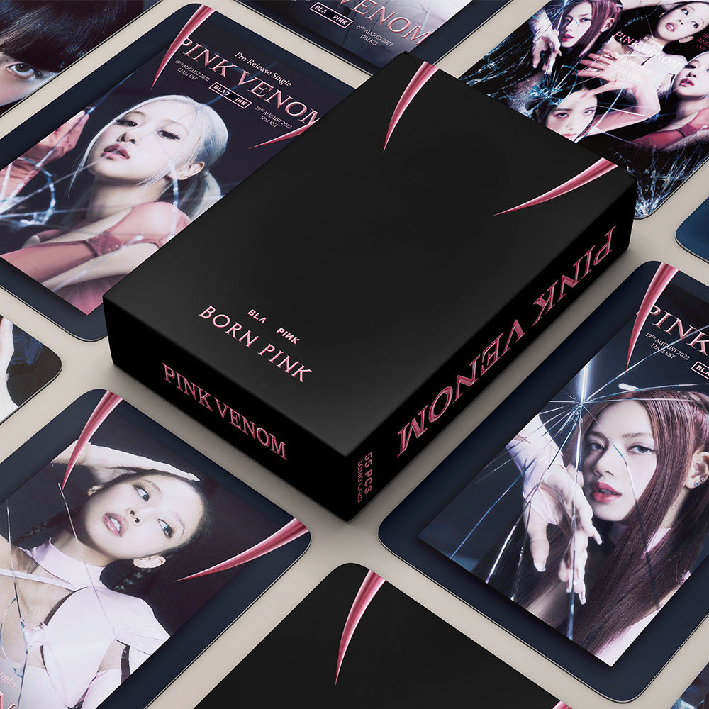 KPOP Album Pink Venom Lomo Card