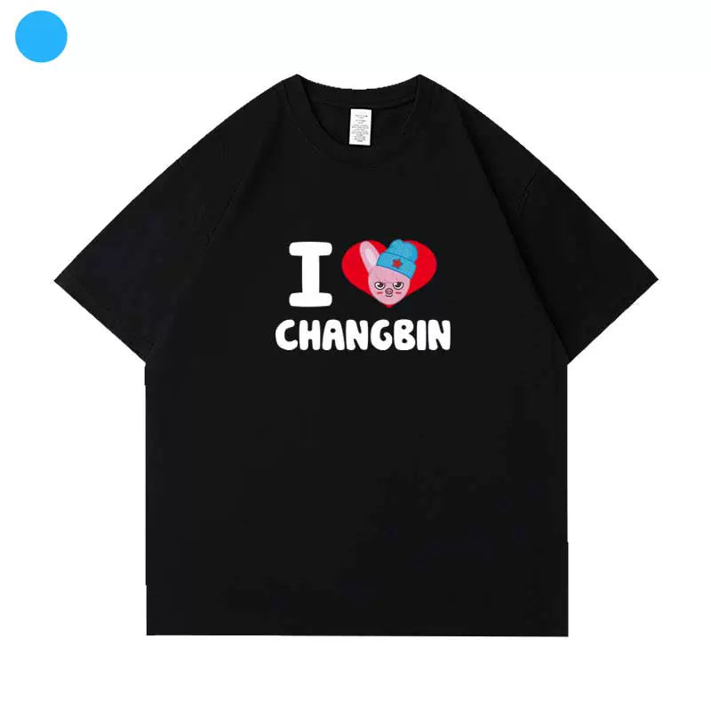 Kpop Letter Printed Short Sleeve T-Shirt