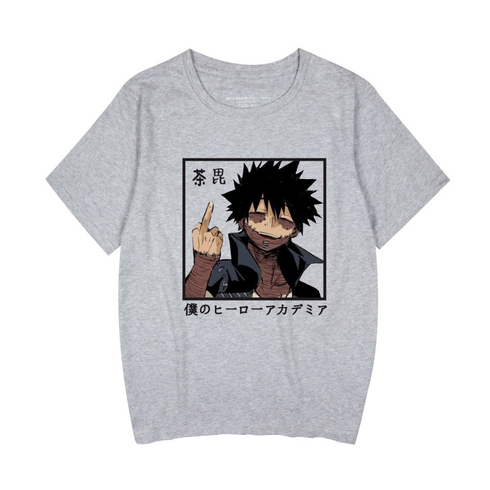 Unisex Anime Printed Casual Crew Neck T-shirt