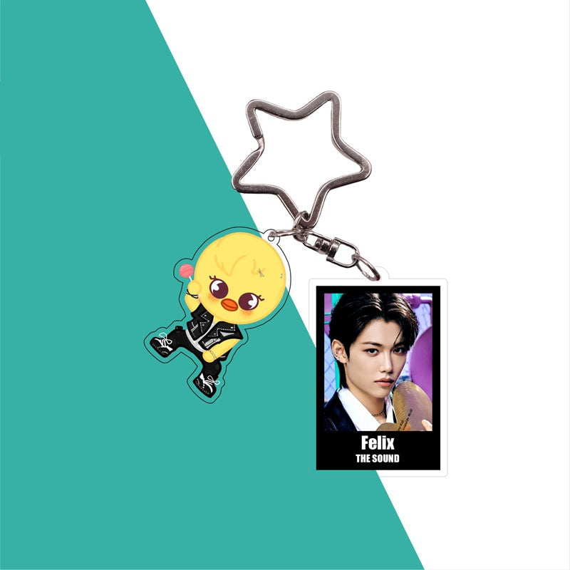 Cute Kpop Photo Keychain