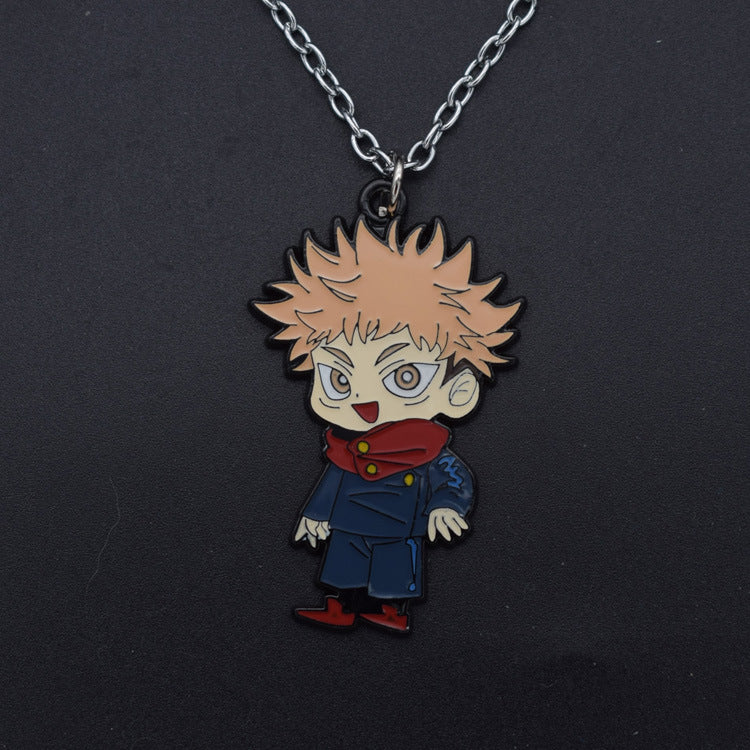 Cute Anime Zinc Alloy Keychain Pendant Necklace