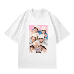SKZ 5' CLOCK Print Crew Neck T-shirt