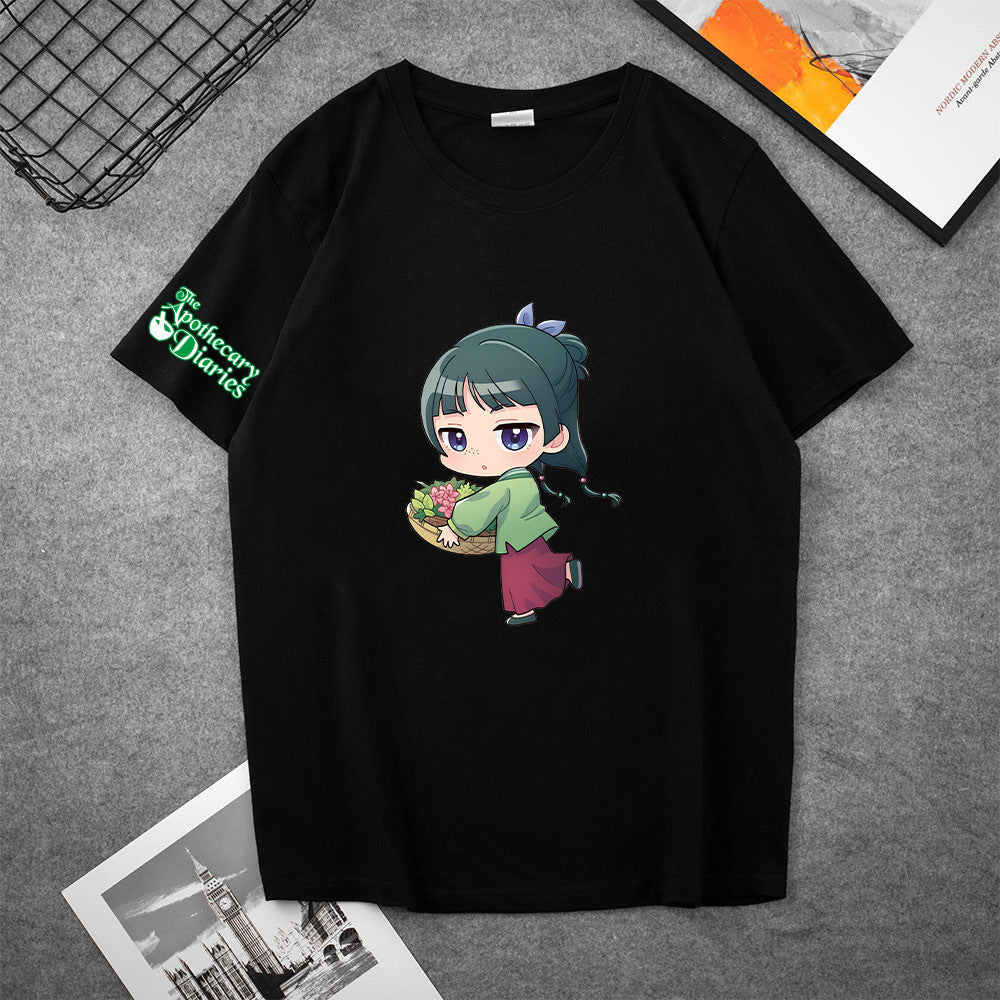 Trendy Girl's Anime Short Sleeve T-Shirt