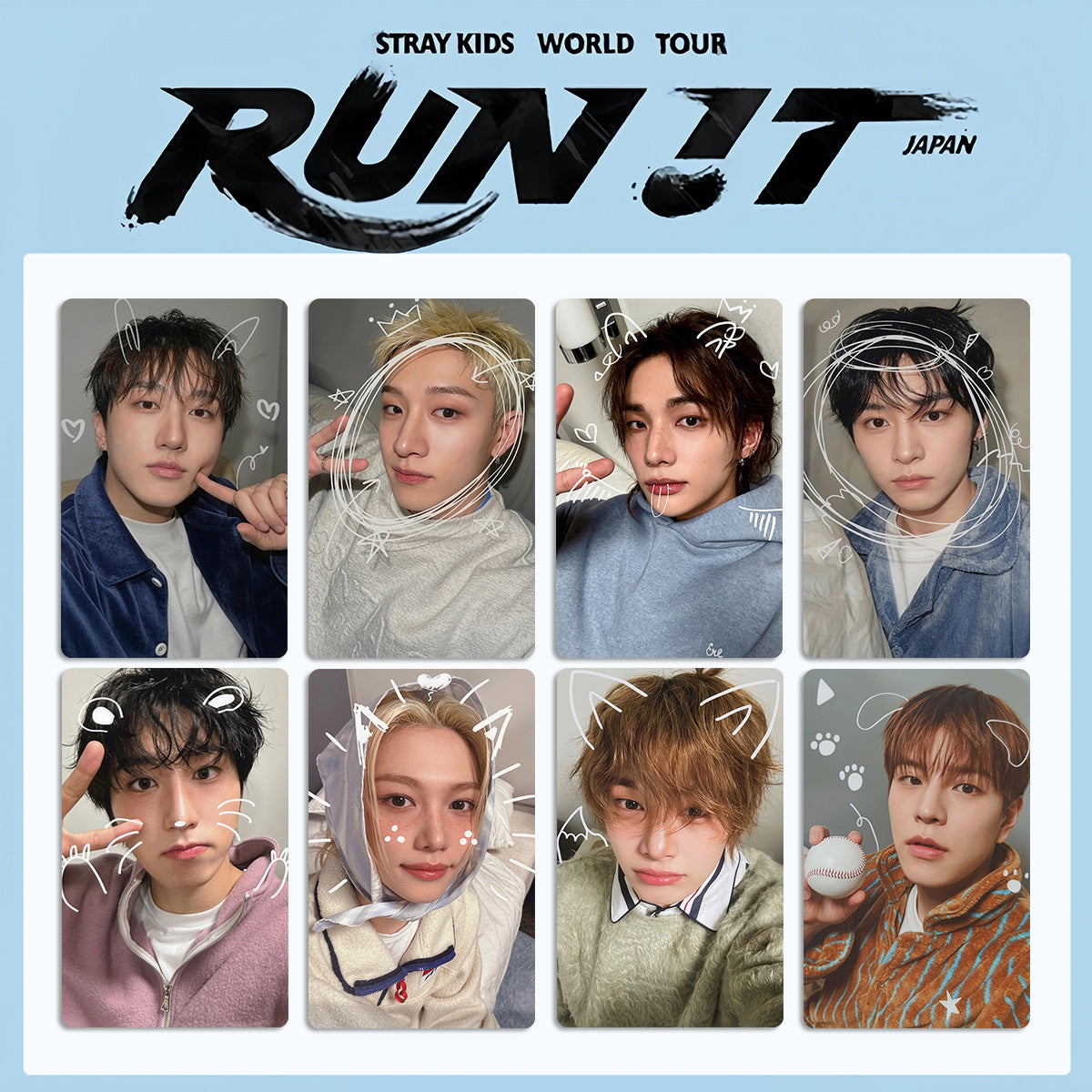SKZ World Tour RUN IT Tour Japan Photocard