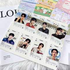 JIMIN JK SUGA Transparent Photocard Collection