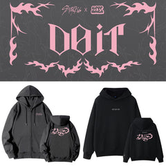 SKZ DO IT LOGO Zipper Hoodie Coat