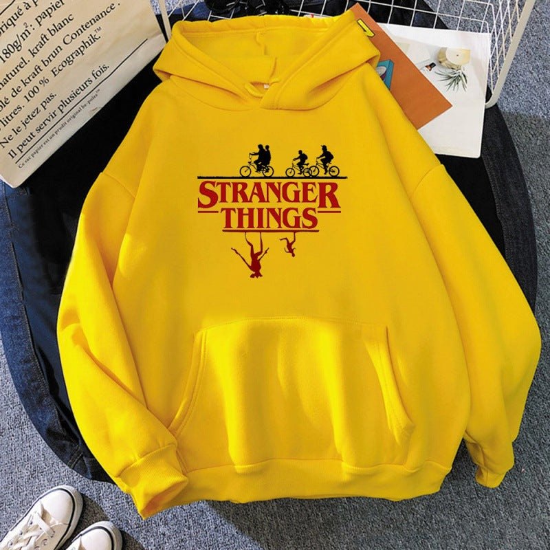 Unisex Tv Logo Printed Pullover Hoodie