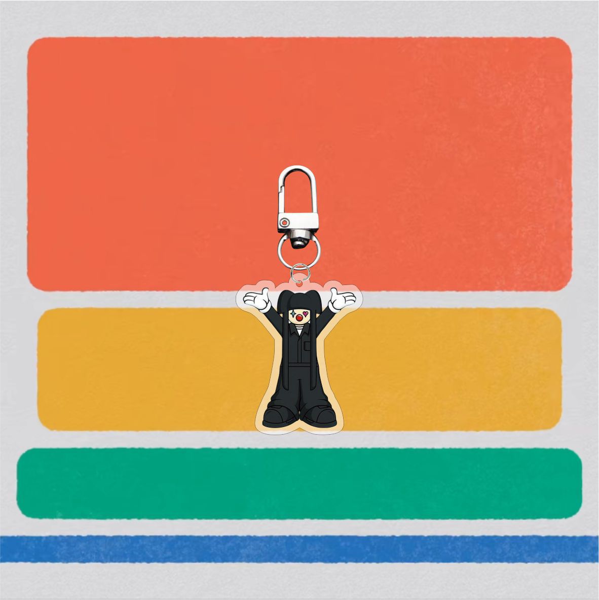 JIMIN V Logo Acrylic Keychain Pendant