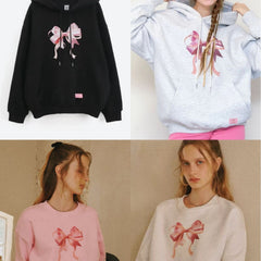 Cute Niche Kpop Bowtie Sports Hoodie