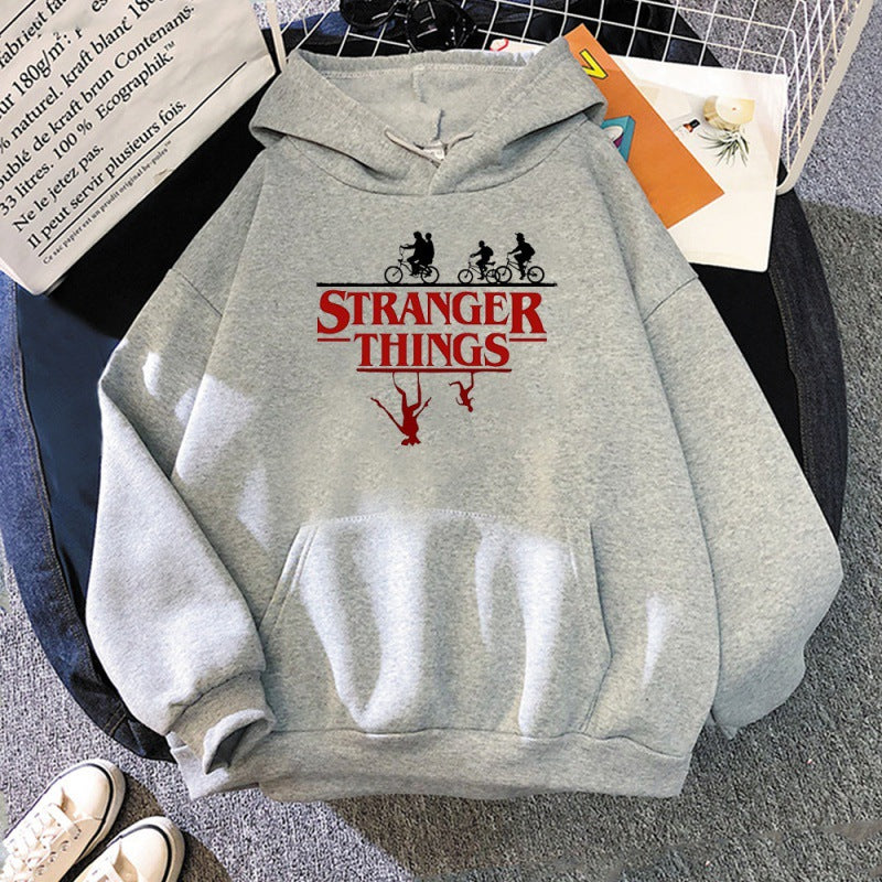 Unisex Tv Logo Printed Pullover Hoodie