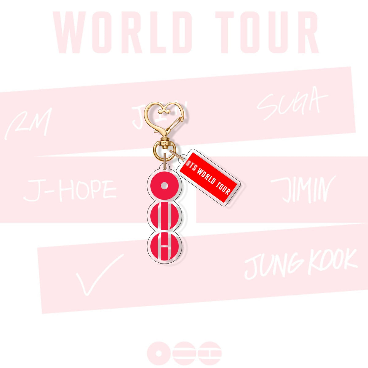 BANGTAN 2026 World Tour Key Ring Pendant