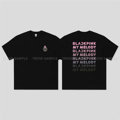 BP MELODY Letter Printed Short-sleeved T-shirt