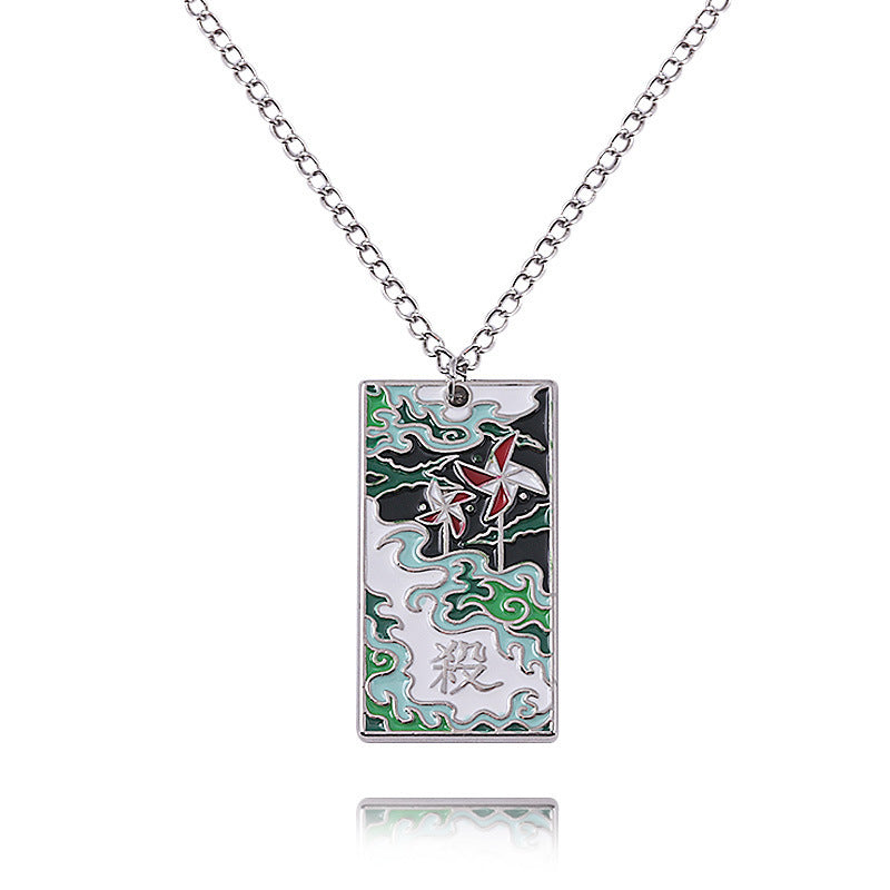 Chic Anime Tanjiro Metal Pendant Necklace