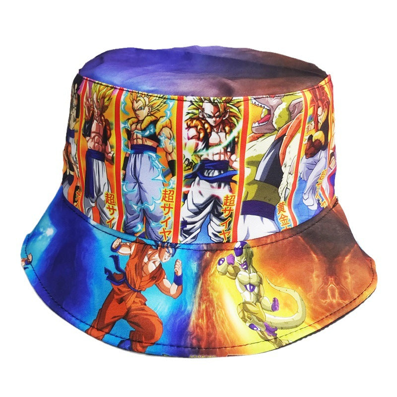 Casual Anime Printed Bucket Hat