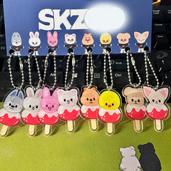 SKZ Cartoon Acrylic Keyring Set