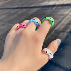 Cute Frog Resin Ring