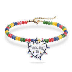 FRIENDS DON'T LIE Beaded Natural Stone Bracelet