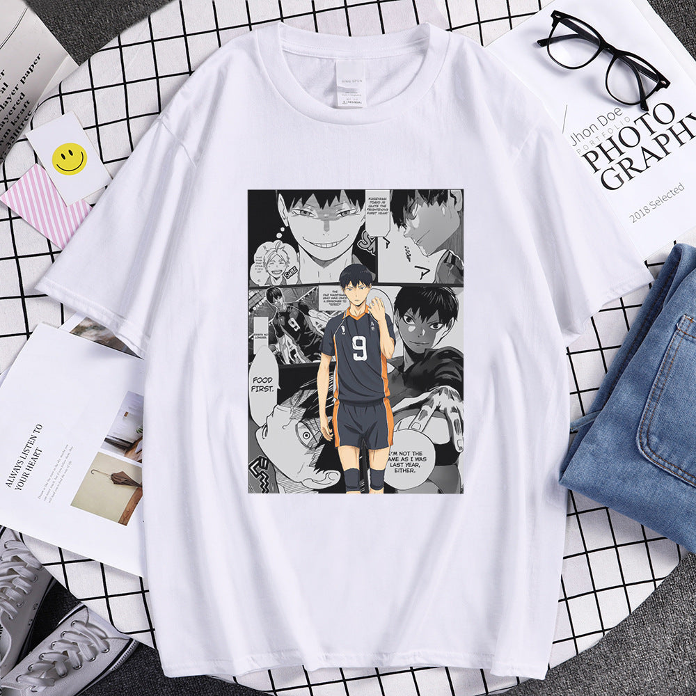 Unisex Anime Graphic Printed Loose Summer T-Shirt