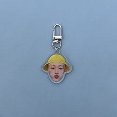 KPOP Yellow Hat KeyChain Pendant