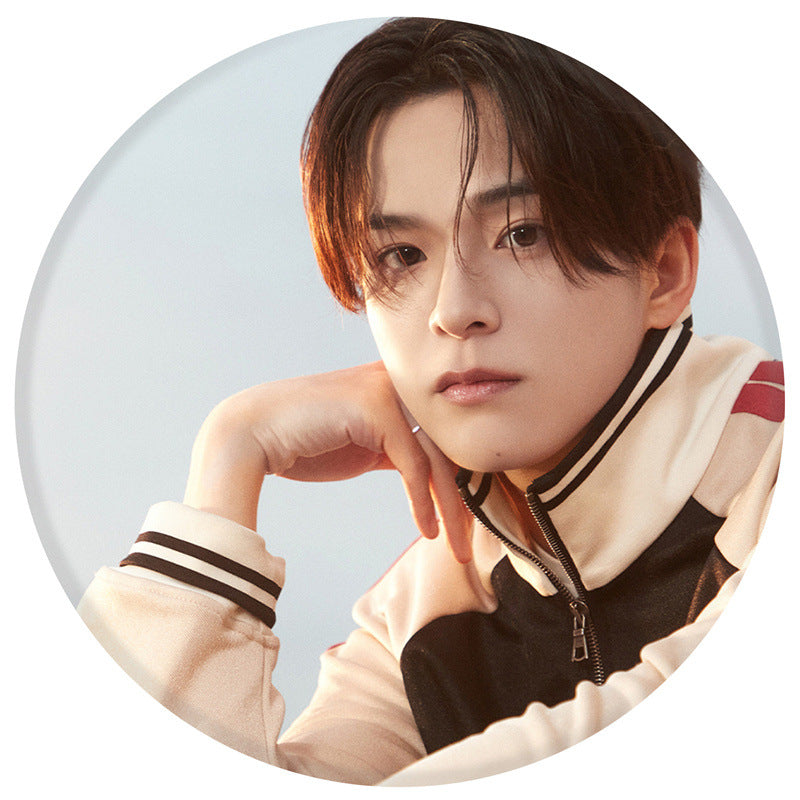 TREASURE LAST NIGHT Badge Keychain Pendant