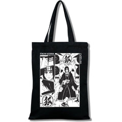 Trendy Uzumaki Print Canvas Shoulder Bag