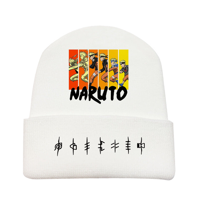 Versatile Anime Print Knitted Hat