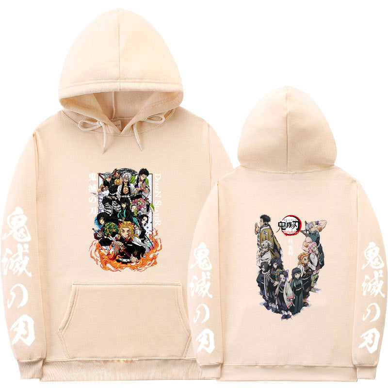 Casual Anime Printed Sports Loose Hoodie