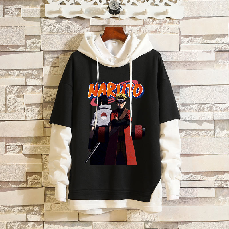 Unisex Kakashi Sasuke Casual Loose Hoodie