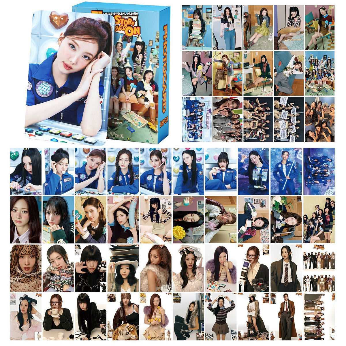 55PCS TWICE 10th Anniversary THE STORY GOES ON Photocard