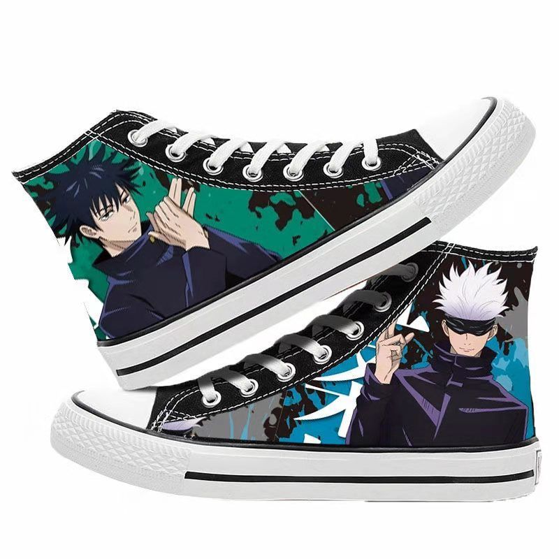 Unisex Casual Anime 3D Printed Canvas Shoes