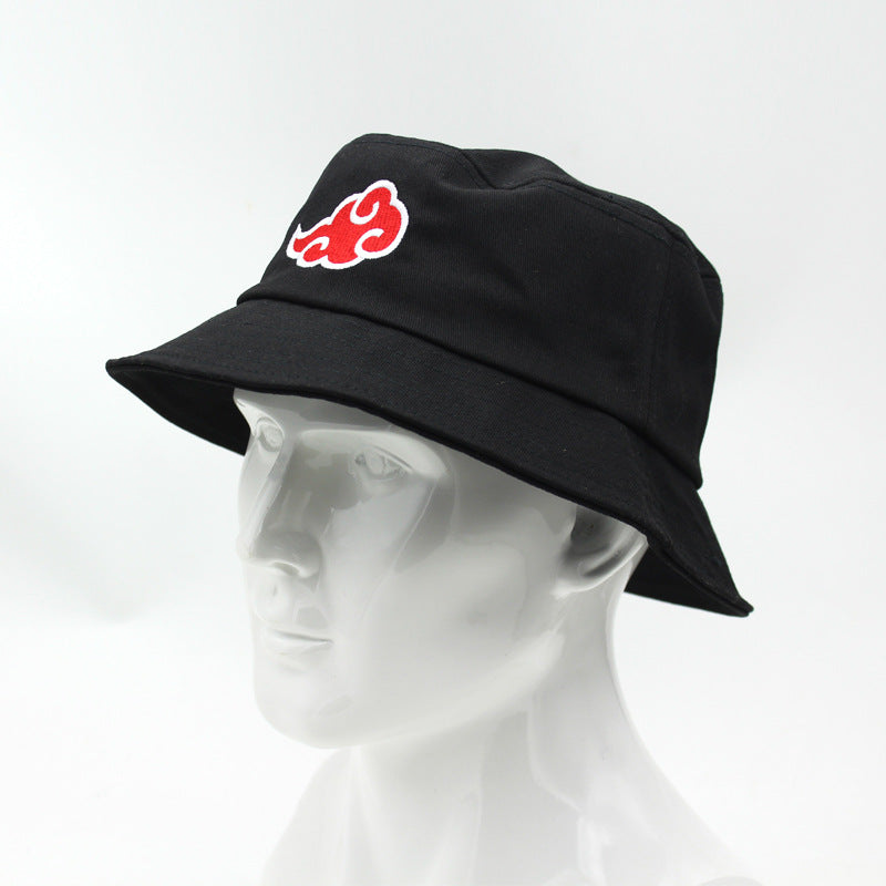 Casual Anime Cloud Embroidery Bucket Hat